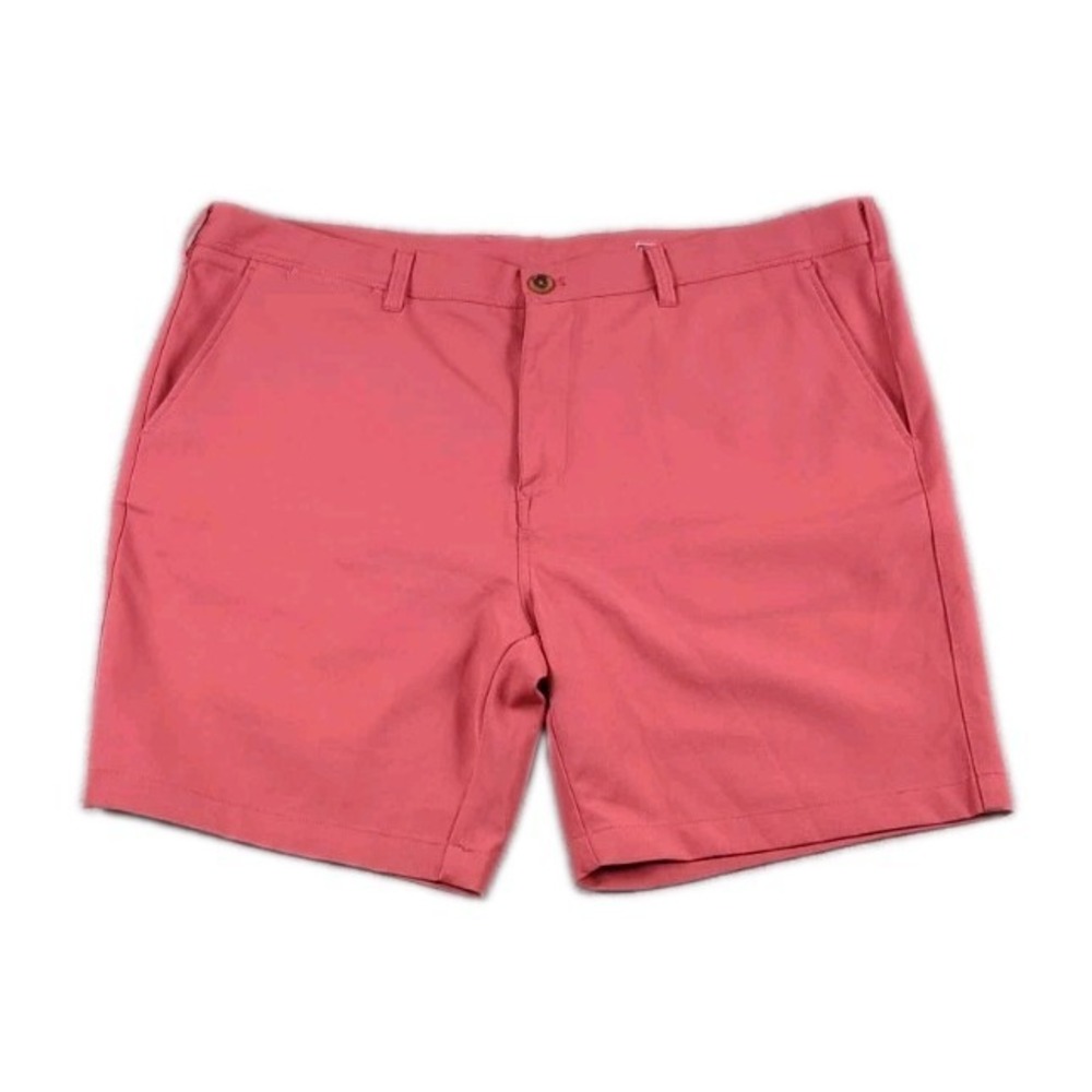 Mizzen Main Baron Shorts  Performance Casual Golf Chino Mens 40x8 Salmon Pink